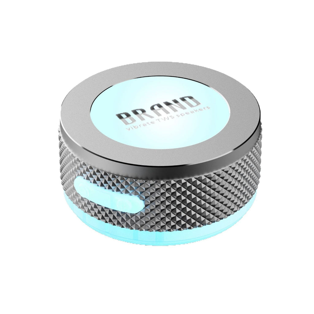 Small Wireless Bone Conduction Speakers Bluetooth Vibration Speaker With Color LED Light Portable Surface Adsorption Speaker