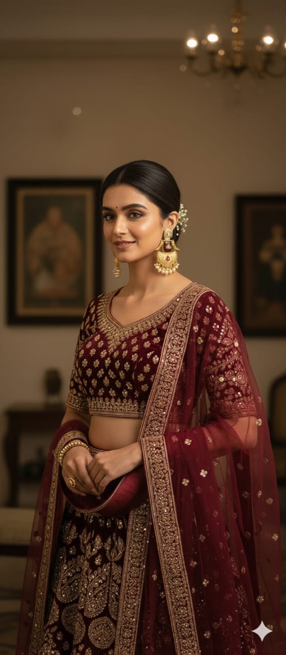 Vintage Gold-Plated Pearl & Ruby Dangler Earrings