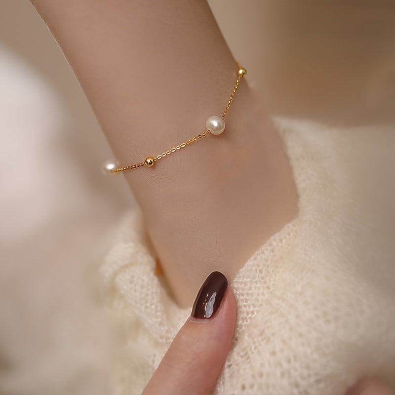 Cool Vintage Faux Pearl Necklace For Women, Golden Necklace, Baroque Jewelry, Gifts