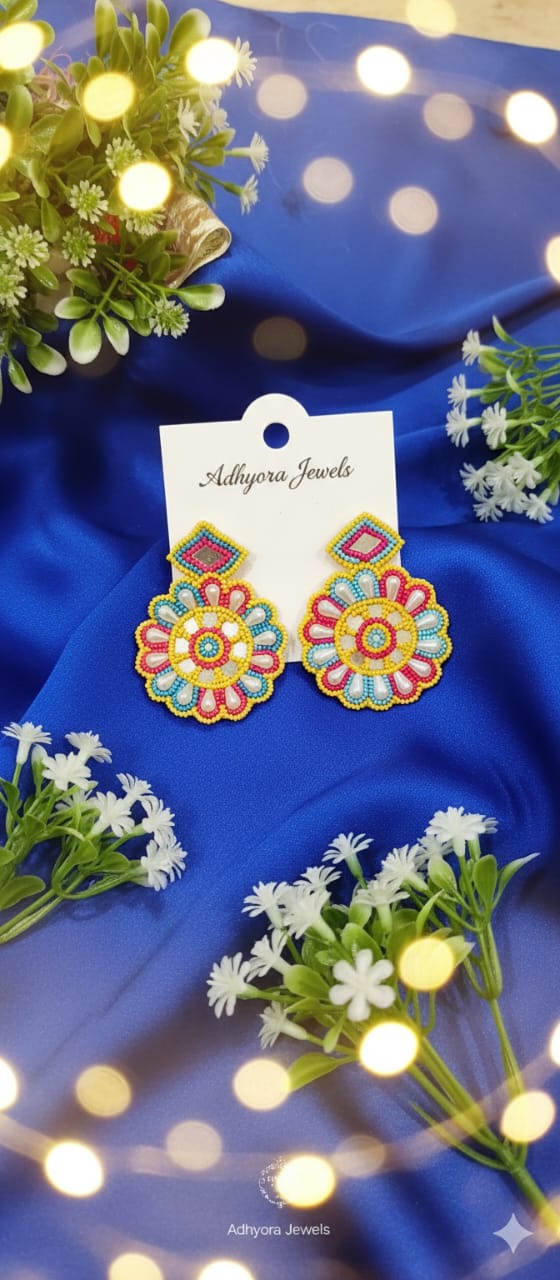 The Artisan's Meadow Beaded Earrings