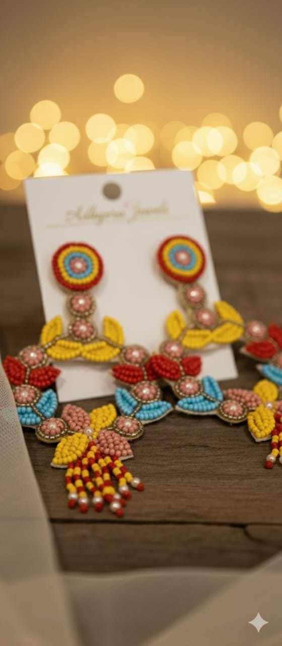 The Artisan's Meadow Beaded Earrings