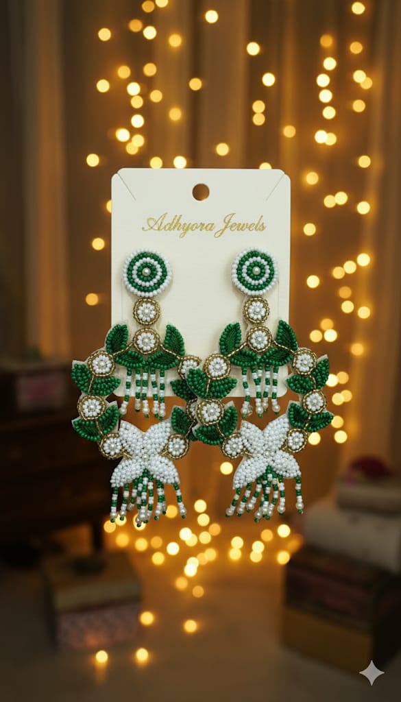 The Artisan's Meadow Beaded Earrings