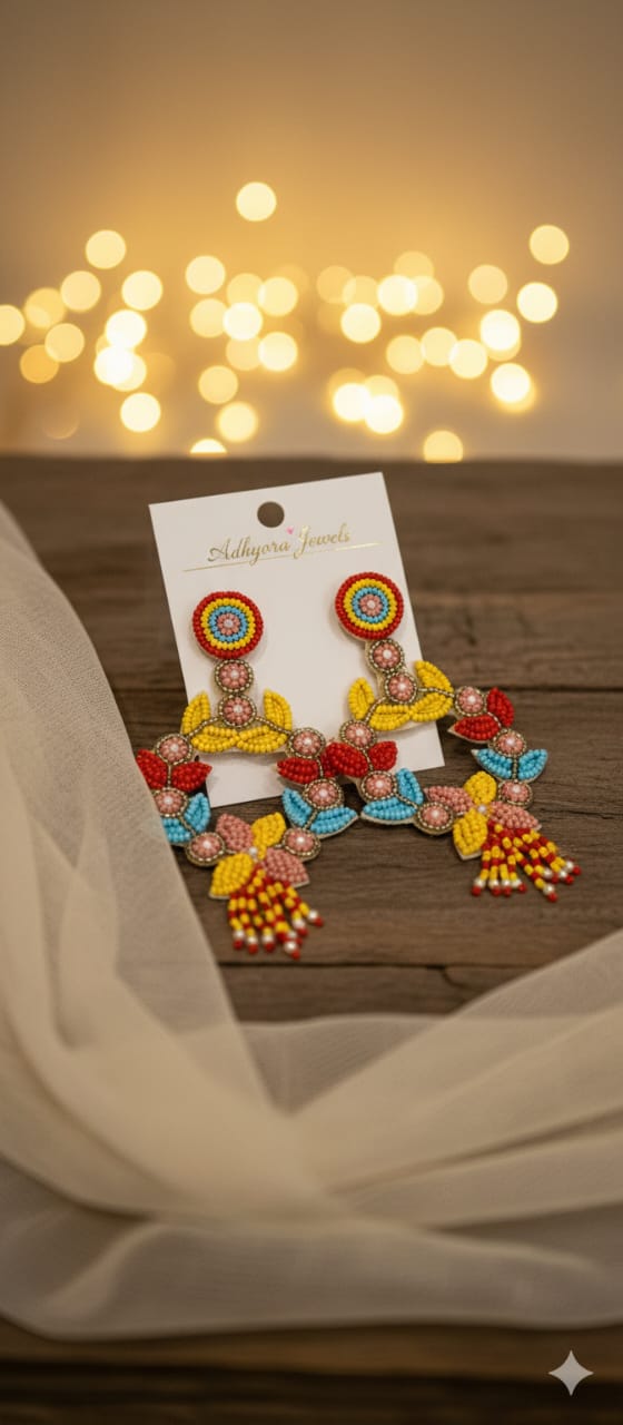 The Artisan's Meadow Beaded Earrings