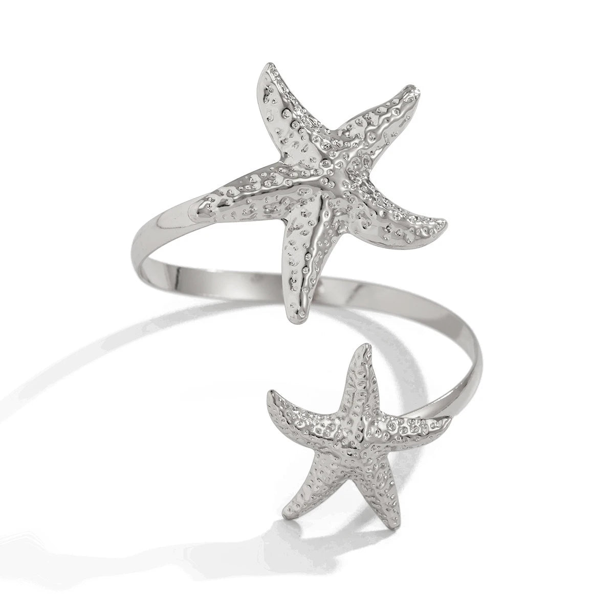 Luxury Gold Color Arm Bangles Stainless Steel Ocean Elements Bracelet Jewelry for Women, Hypoallergenic Gift & Party Accessories