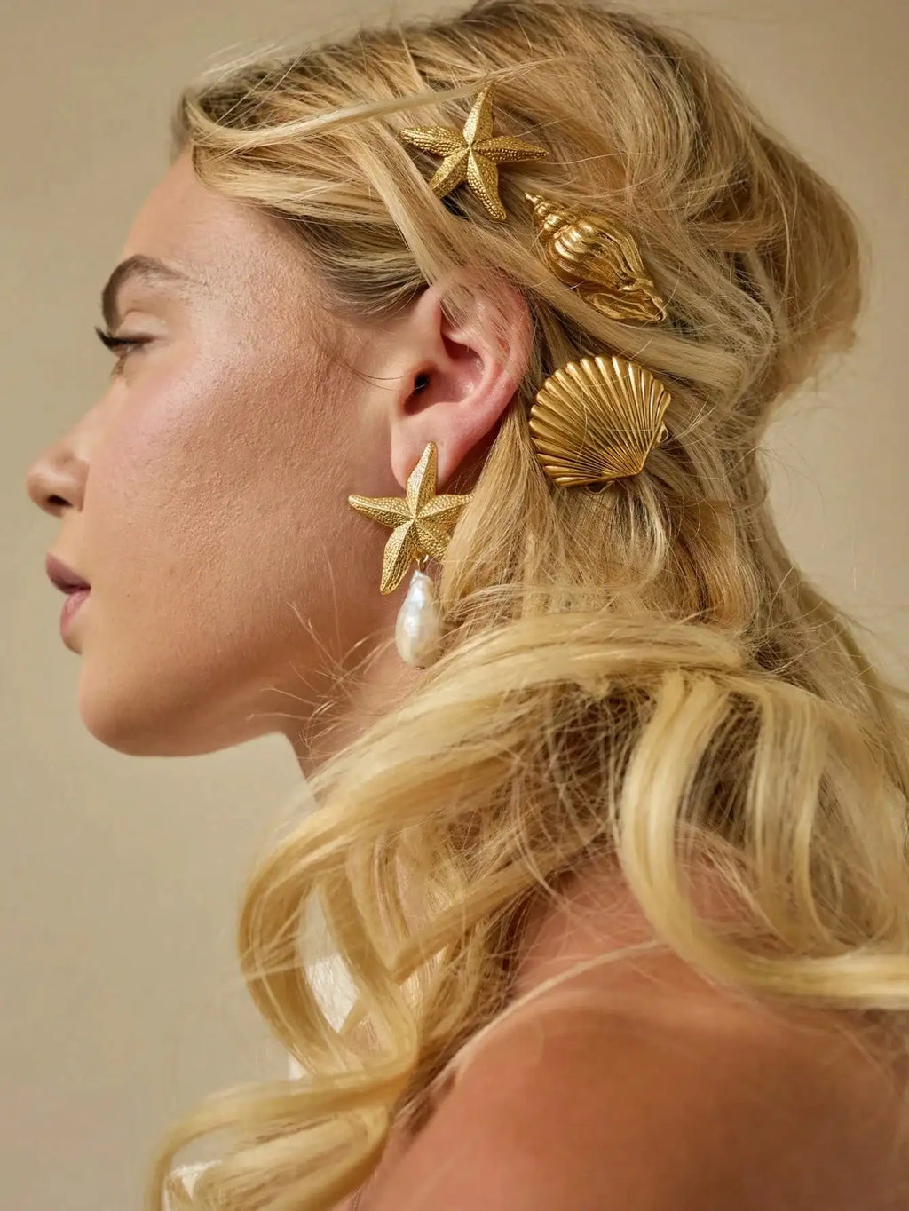 Hairpin Fashion Personality Elegant Hairpin Y2K Starfish Hairpin Halloween decoration hairpin