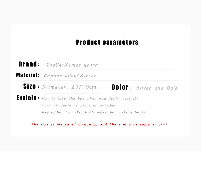 Design Girl's Jewelry Luxurious Accessories For Women‘s 2024 Fashionable Gold and Silver Color Inlay With Zircon Metal Earrings