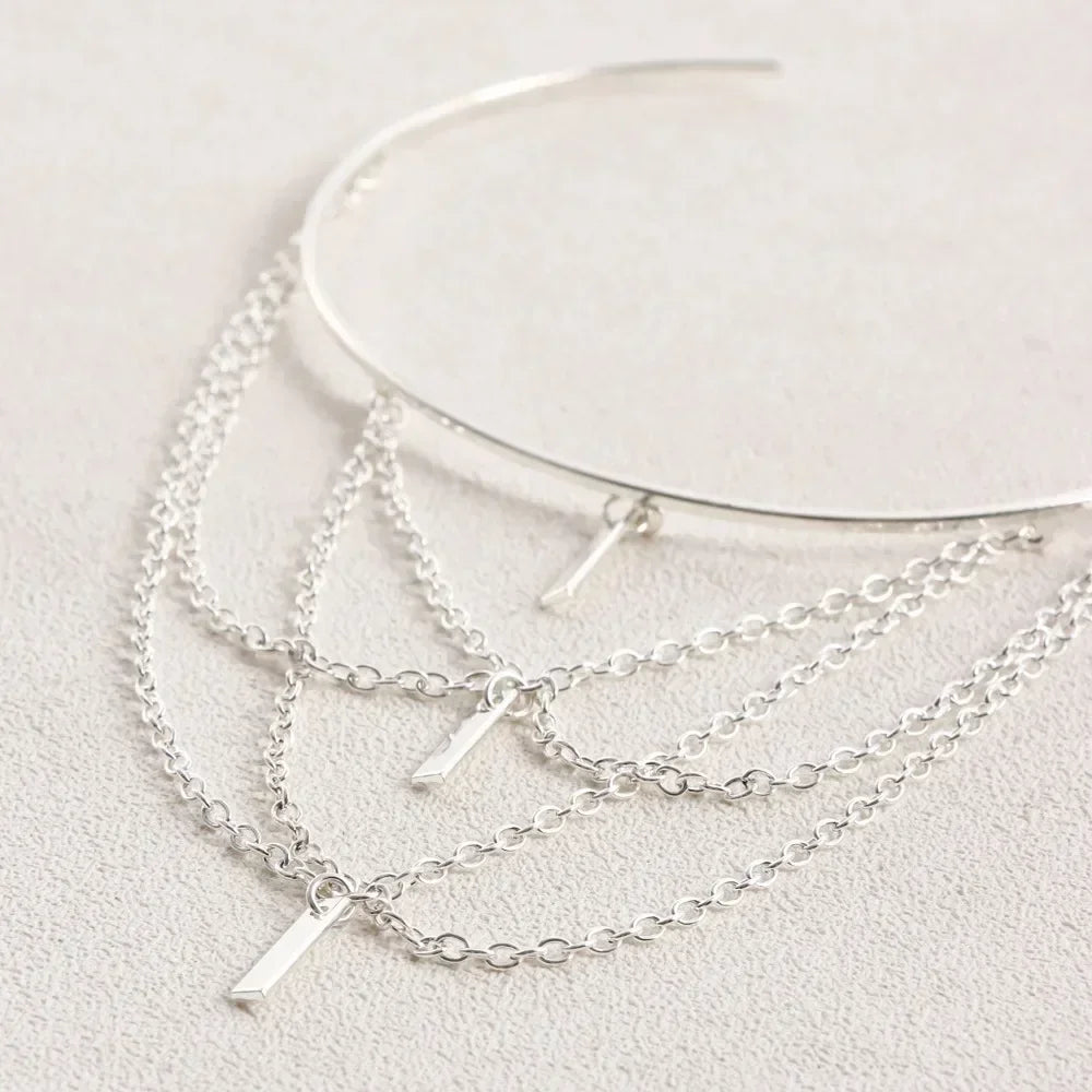 Gold Color Open Upper Arm Bracelet Women's Jewelry Rectangle Charm Tassel Arm Bangle Party Summer Fashion Accessories New