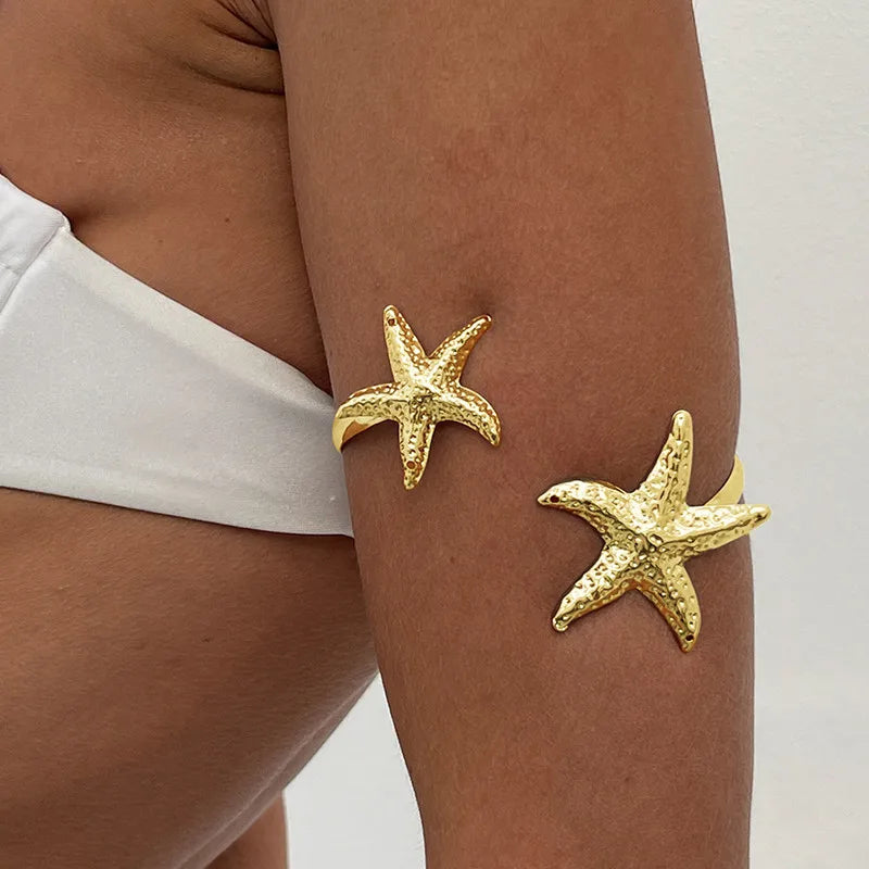 Punk Coiled Starfish Upper Arm Cuff Armlet Armband Bangle Women Jewelry Egypt Arm Cuff Armlet Bracelet
