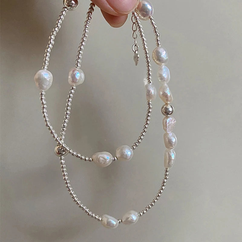 FOXANRY INS Fashion Pearl Necklace Bride Jewelry Charm Women Girl New Fashion Elegant Wedding Party Accessories Gifts Wholesale
