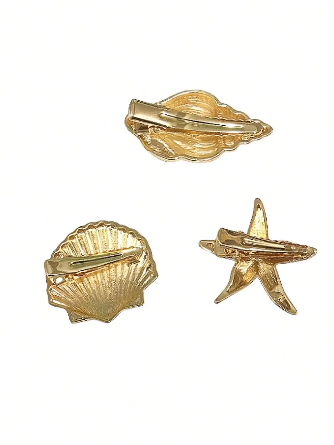 Hairpin Fashion Personality Elegant Hairpin Y2K Starfish Hairpin Halloween decoration hairpin