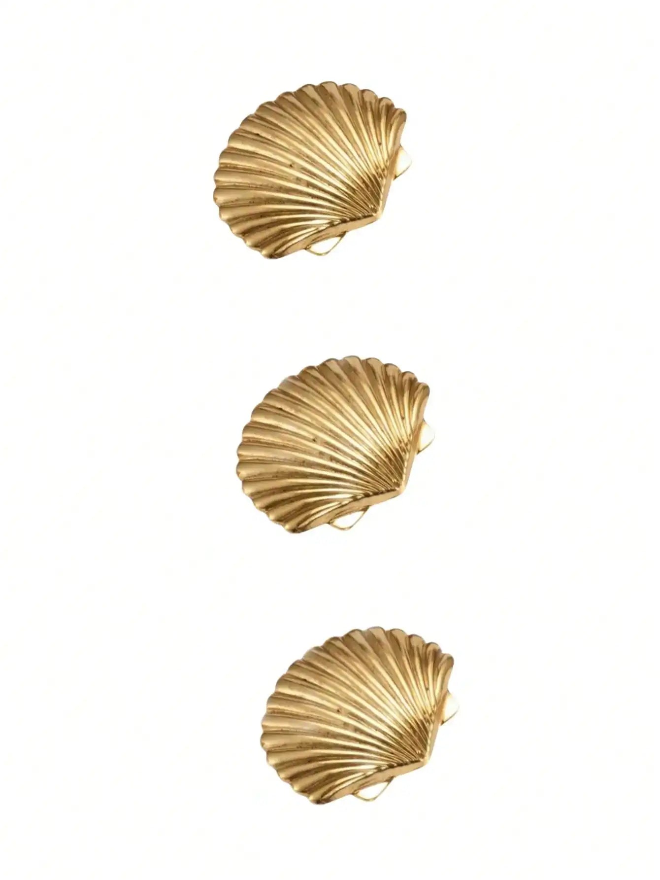 Women's Metal Hairpin Fashion Personality Elegant Hair accessories Y2K Kauri Conch Starfish Hairpin Halloween decorativ