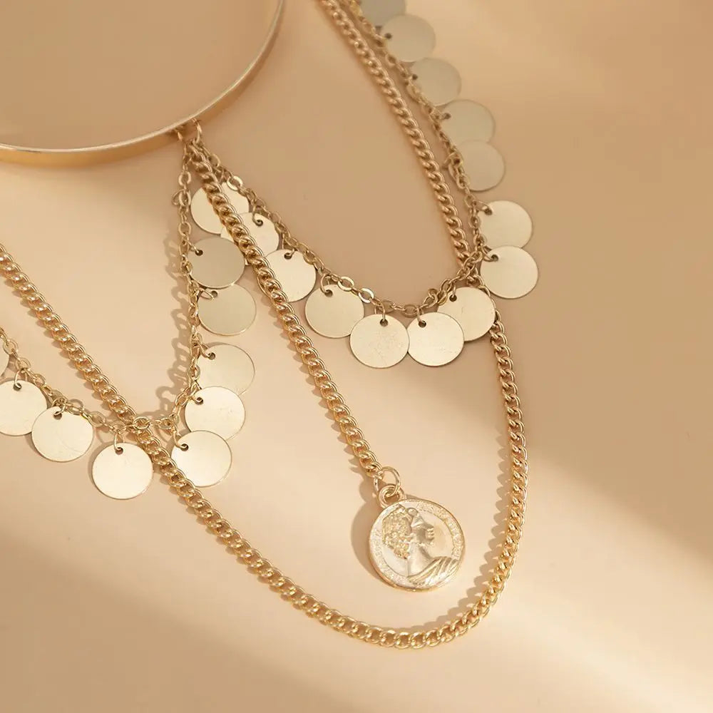 Bohemian Tassel Pendants Charm Upper Bracelet Arm Chain Metal Hollow Out Geometric Pattern Retro Arm Cuff Bangle Body Bracelets