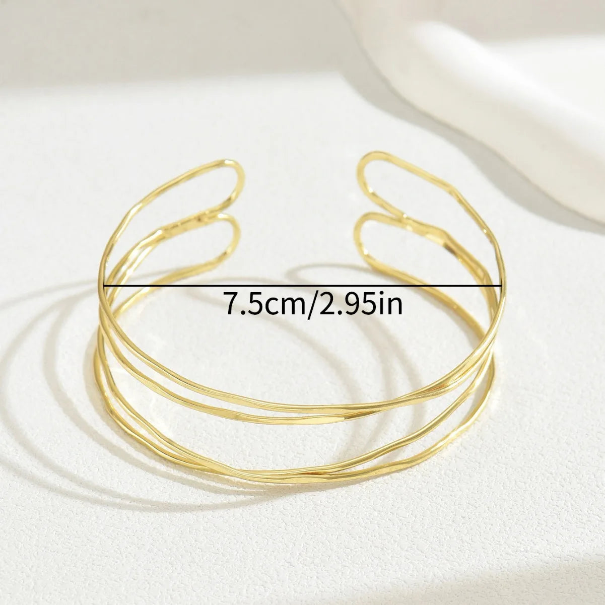 Upper Arm Cuff Bracelet for Women Minimalist Gold Plated Armband Statement Party Armlet Jewelry Gift Summer Vacation Accessories