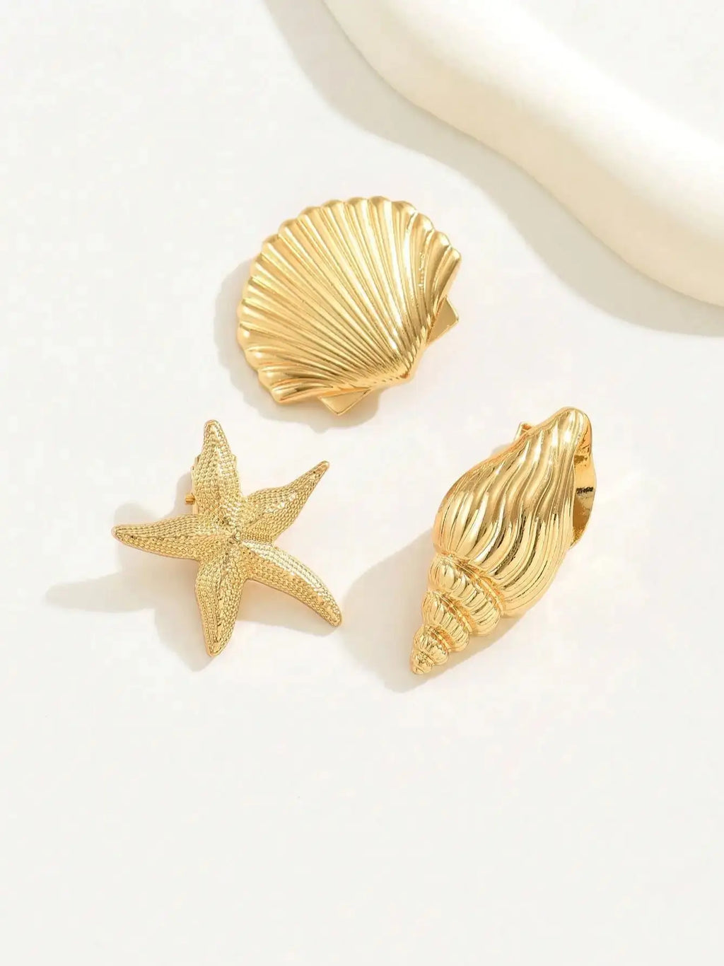 Women's Metal Hairpin Fashion Personality Elegant Hair accessories Y2K Kauri Conch Starfish Hairpin Halloween decorativ