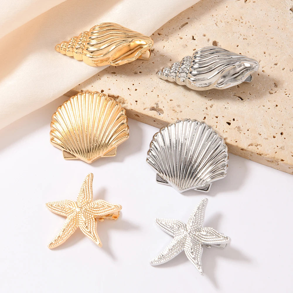 Hairpin Fashion Personality Elegant Hairpin Y2K Starfish Hairpin Halloween decoration hairpin