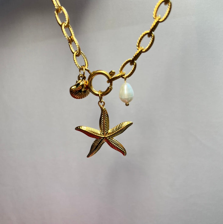Starfish Pearl Bracelet